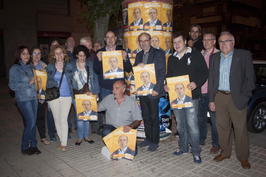 Equip d'ERC Balaguer amb Jordi Ignasi Vidal i Joan Biscarri (Autor: Rosa Ma Sauret)