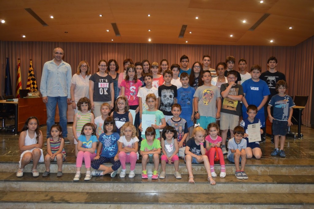 Fotografia de família de tots els premiats (Autor: CRP de la Noguera)