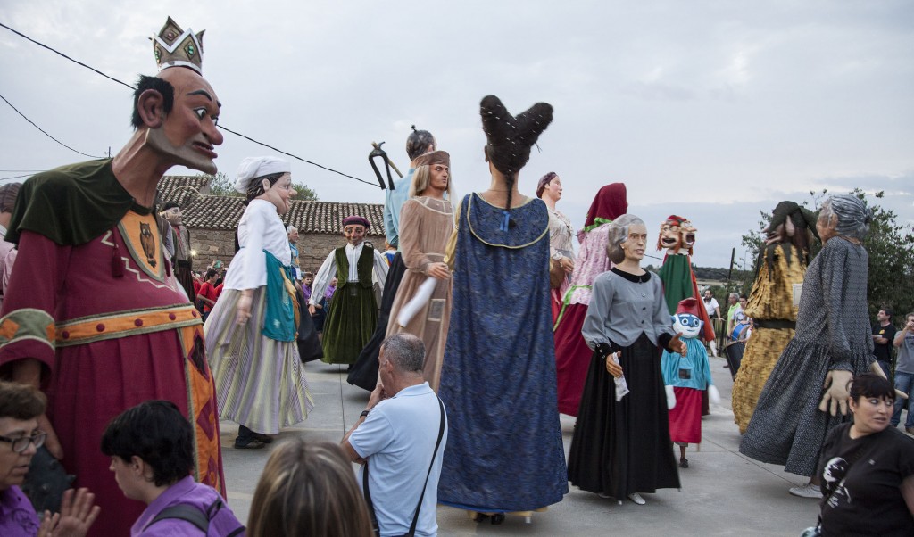 Gegants participants a la Trobada de Pradell de Sió (Autor: Laia Pedrós)