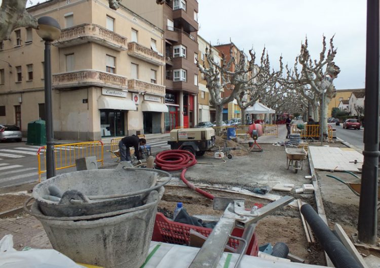 Talls i canvis de circulació per les obres de millora del Passeig de l’Estació