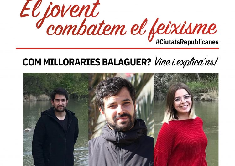 El Jovent Republicà de Balaguer convida a Ruben Wagensberg per debatre sobre cohesió social a Balaguer