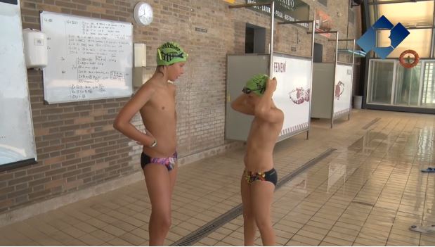 Arnau Pifarré i Jordi Suñé tanquen la temporada benjamí de natació com a campions de Catalunya