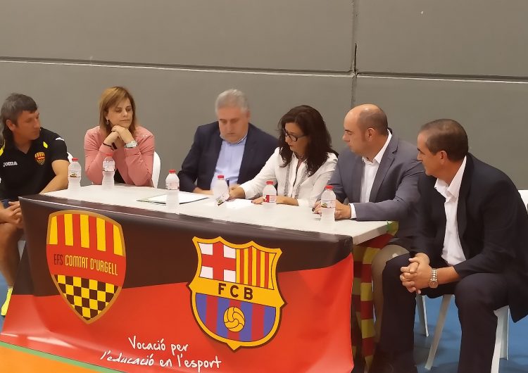 L’Escola de Futbol Sala Balaguer Comtat d’Urgell renova el conveni amb el FC Barcelona