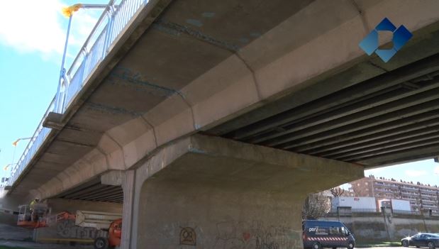 Inicien les obres de sanejament de la part inferior del Pont Nou de Balaguer