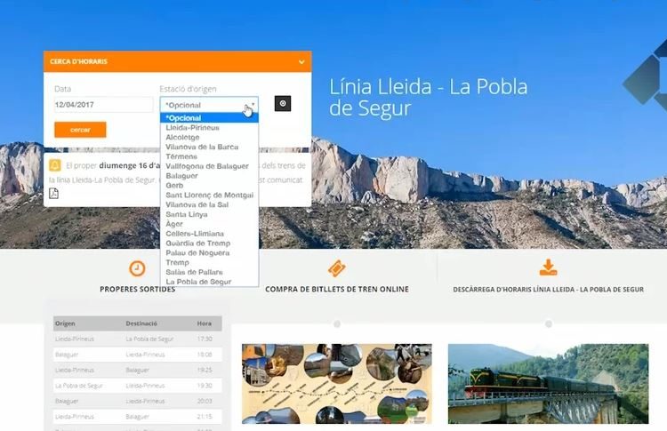 Creix un 60% la venda de bitllets online del Tren de la Pobla