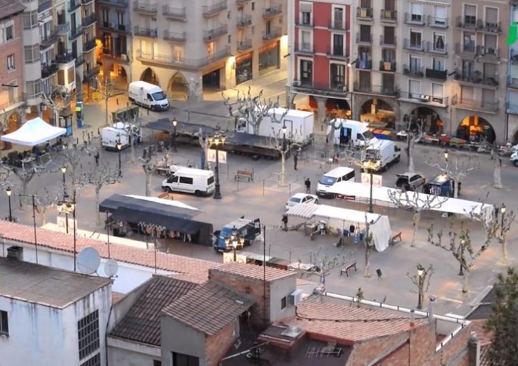 Un time-lapse mostra com es munta i desmunta el Mercat de Balaguer