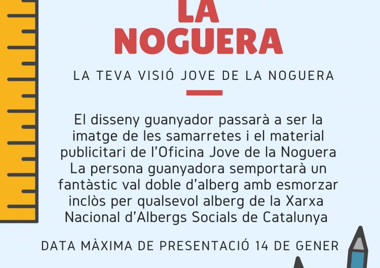 L’Oficina Jove de la Noguera convoca un concurs per dissenyar la imatge de la seva nova samarreta