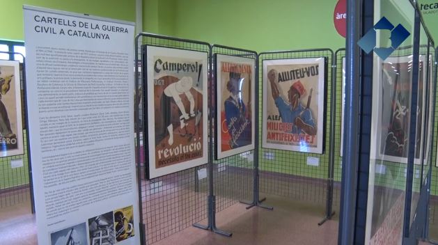 La biblioteca d’Artesa de Segre acull una exposició de cartells de la Guerra Civil