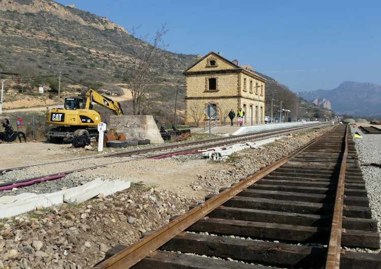 FGC inicia les obres de renovació de via al túnel de Coll de Porte de la línia Lleida-la Pobla