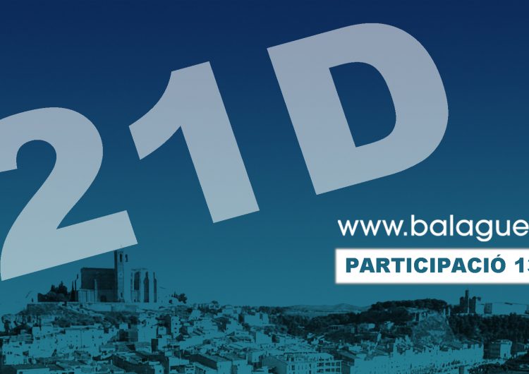 21D: La participació a la una del migdia a Balaguer és del 31,40%