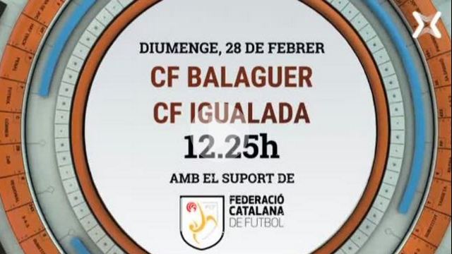 EN DIRECTE: CF Balaguer – CF Igualada