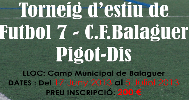 Es presenta l’edició d’enguany del Torneig de Futbol 7 d’estiu