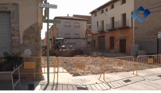Comença la segona fase d’obres de la Plaça Prat de la Riba de Montgai