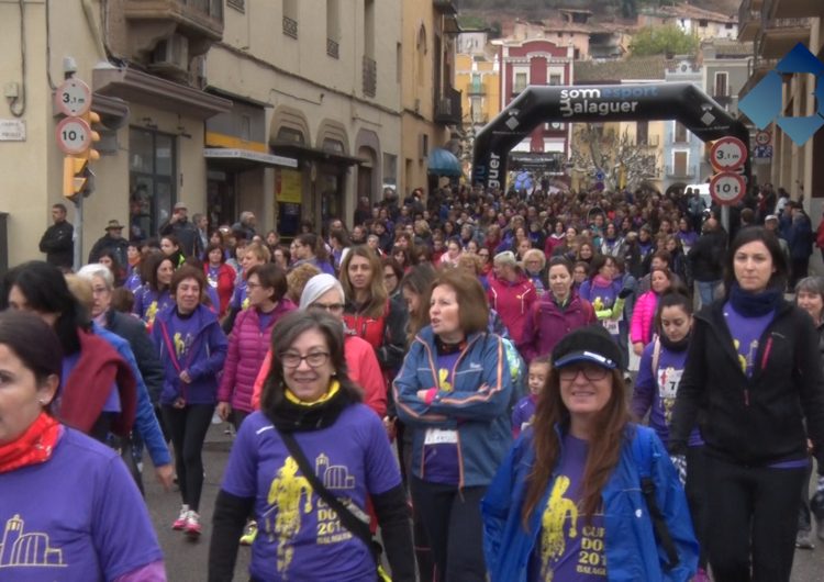 La Cursa de la Dona de Balaguer reuneix 1.200 dones en un clam contra la violència de gènere