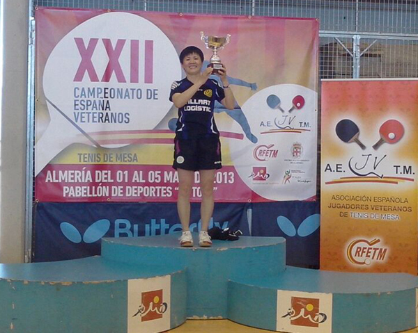 La jugadora del Villart Logístic Yanlan Li s’ha proclamat campiona d’Espanya veterana