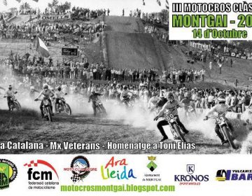 L’històric circuit de motocròs de Montgai acollirà la tercera Copa Catalana Clàssica el 14 d’octubre