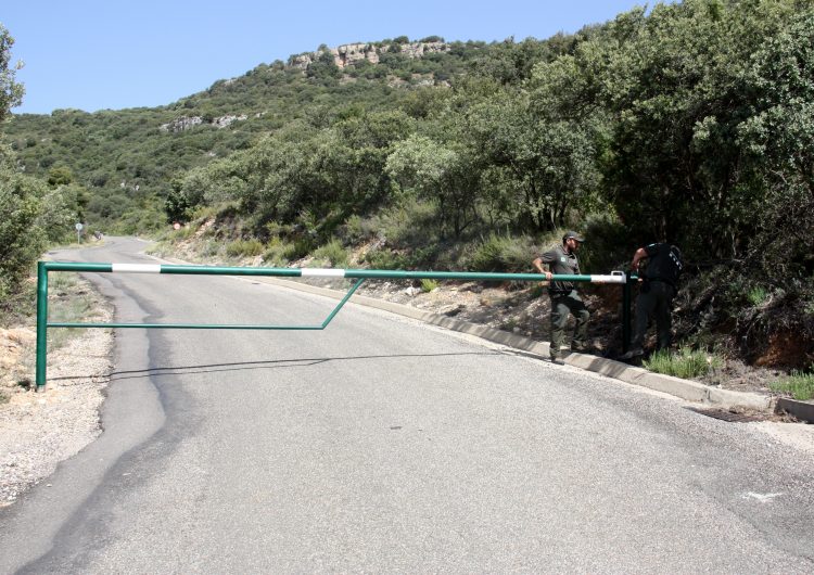 Els accessos a la serra del Montsec, restringits com a mínim fins dissabte i en funció de l’evolució de l’onada de calor