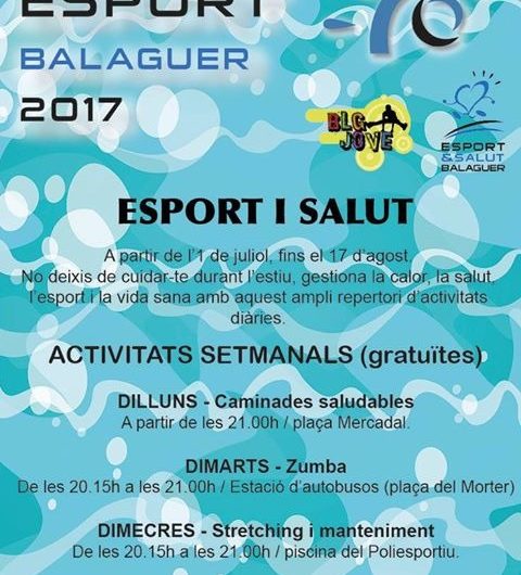 Activitats gratuïtes per a tota la família aquest estiu dins del programa Esport i Salut