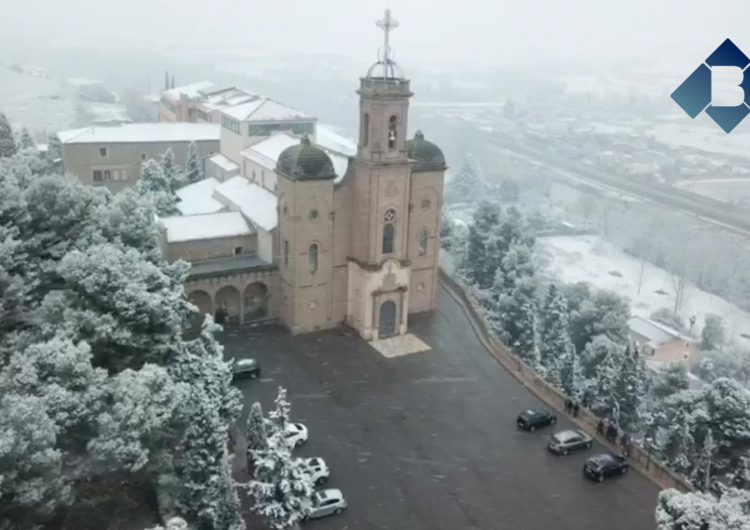 La nevada a Balaguer, a vista d’ocell