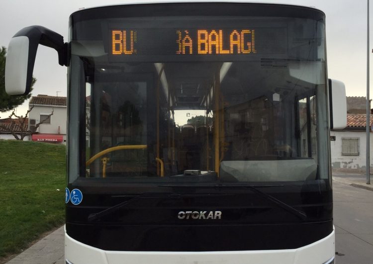 L’Ajuntament de Balaguer amplia el servei de bus urbà per Tots Sants