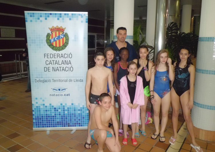 Onze nedadors del CEN Balaguer participen en el segon Clínic de natació a càrrec de Rafa Muñoz