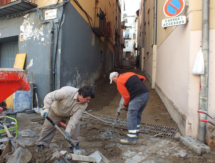 L’Ajuntament reforma el carrer Cuartel, una de les obres pendents al centre històric