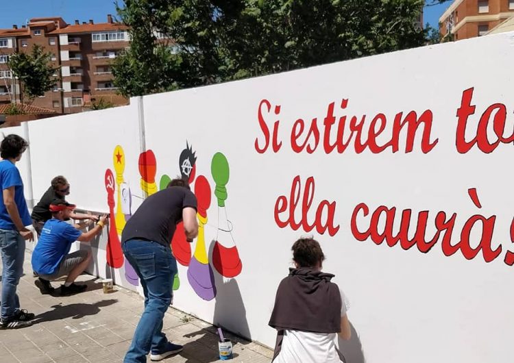 Mural i vermut de la CUP a Balaguer per les municipals