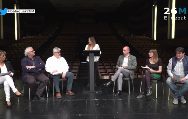 Els pactes postelectorals, protagonistes al debat de candidats de Balaguer Televisió