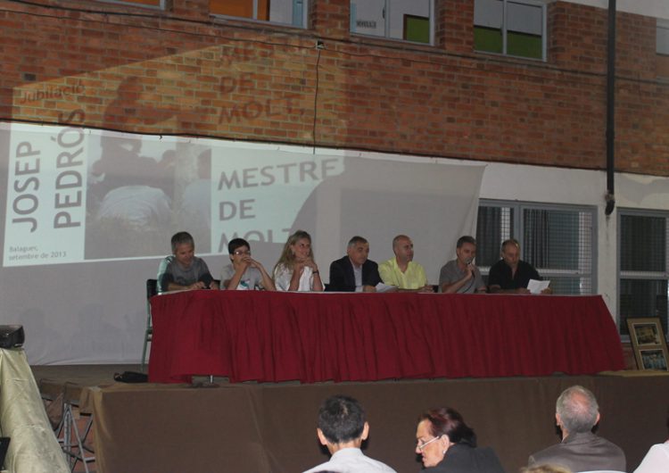 L’Escola La Noguera homenatja al mestre Josep Pedrós en motiu de la seva jubilació després de trenta-set anys de trajectòria docent
