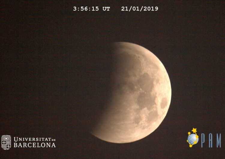 Així s’ha vist l’eclipsi total de Lluna des del Centre d’Observació de l’Univers a Àger