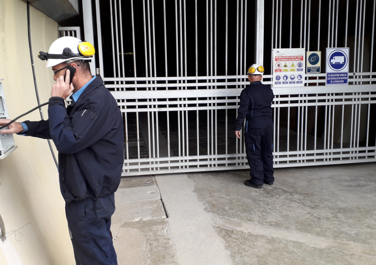 Endesa realitza un simulacre d’incendi a la central hirdroelèctrica de Canelles