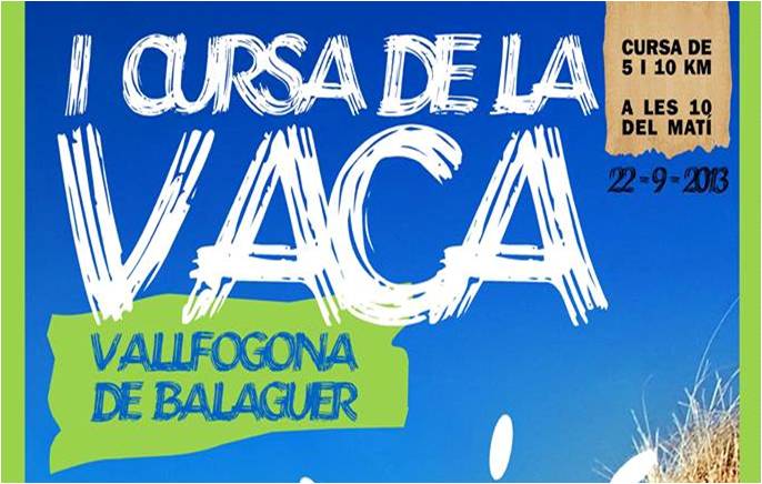 Vallfogona celebra diumenge la Cursa de la Vaca