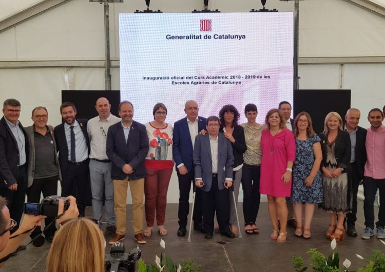 Els consellers d’Agricultura i d’Ensenyament han inaugurat oficialment el curs de les Escoles Agràries a Vallfogona de Balaguer