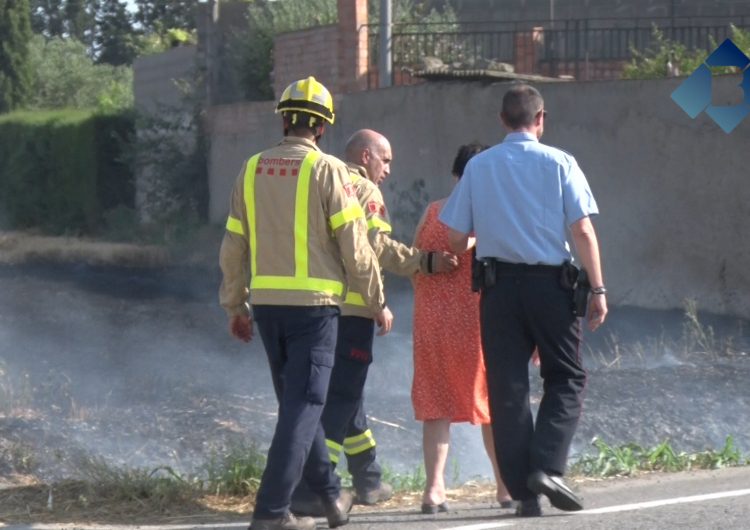 Incendi agrícola a Térmens