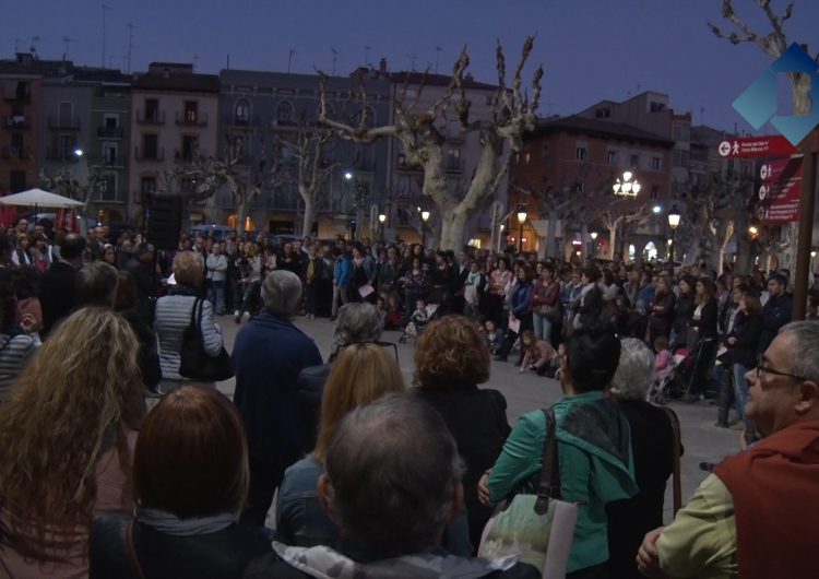 Concentració en defensa de l’escola catalana a Balaguer