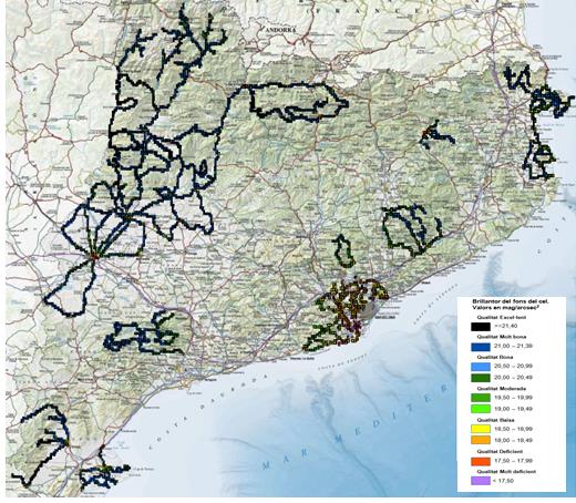 Els últims estudis constaten que el Montsec, el Pirineu i les zones de Ponent destaquen per la qualitat del seu cel nocturn