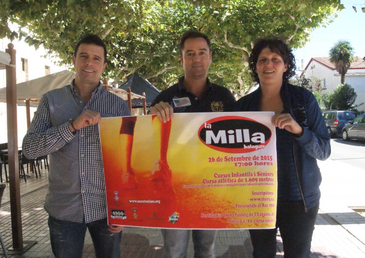 La Milla Urbana de Balaguer torna el 26 de setembre