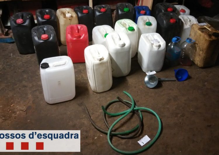 Els Mossos d’Esquadra detenen dos veïns de Bellvís per robatoris de gasoil en magatzems de la Noguera