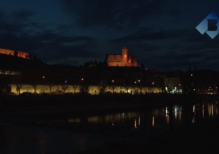 Balaguer il·lumina el tram de muralla de la zona del Portalet