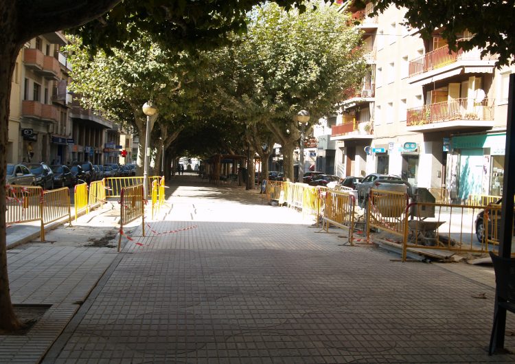 Talls i canvis de circulació al Passeig de l’Estació a partir de dilluns