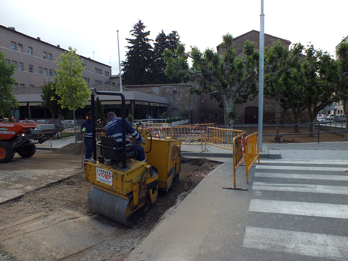 Les obres de la plaça Sant Domènec encaren la recta final