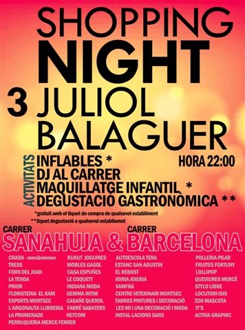El c/ Sanahuja i Barcelona celebren la Shopping Night aquest divendres