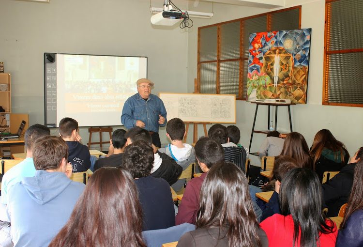Comença el Taller d’Art a l’Escola amb el pintor Joan Caballer i Sumalla