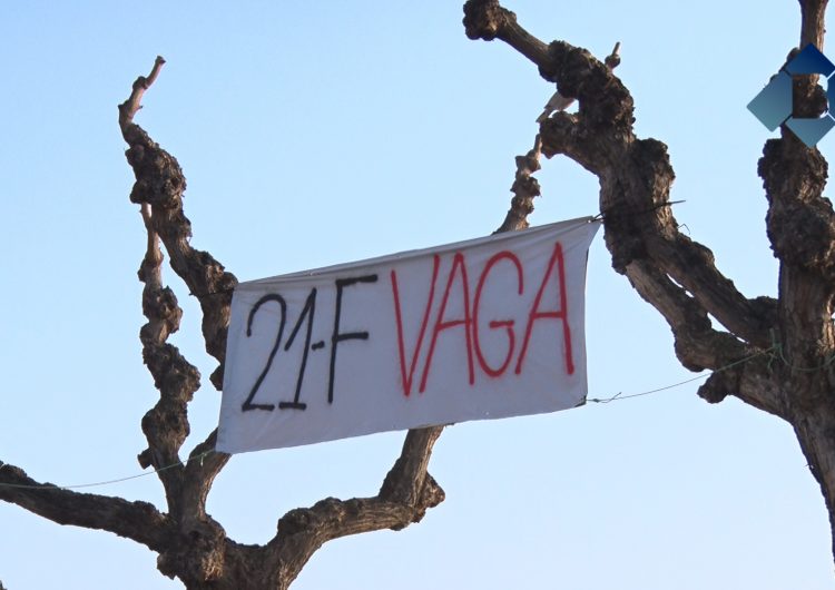 Seguiment desigual de la vaga general del 21-F a Balaguer