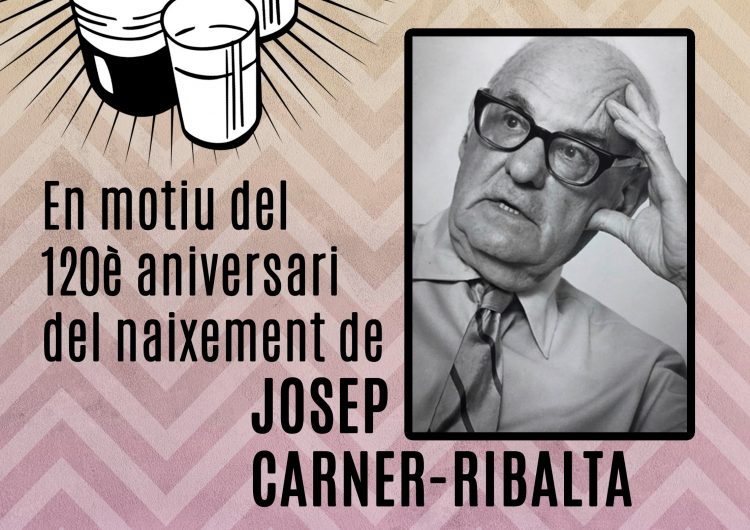 Balaguer celebrarà aquest diumenge amb un “Vermut Literari” el 120è aniversari del naixement de l’escriptor Josep Carner-Ribalta