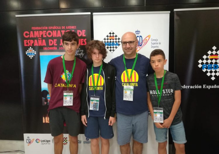 Josep Oms, al Campionat d’Espanya com a entrenador dels equips sub 12 i sub 14 de Catalunya