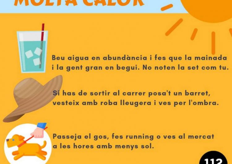 L’onada de calor afectarà en especial la Noguera, el Segrià, el Pla d’Urgell i el Pallars Jussà