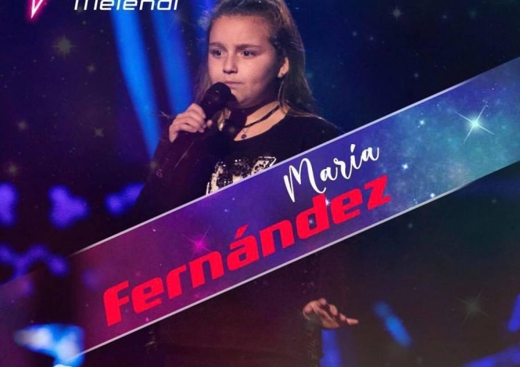 La balaguerina Maria Miss Sweety a l’equip de Melendi a “La Voz Kids”