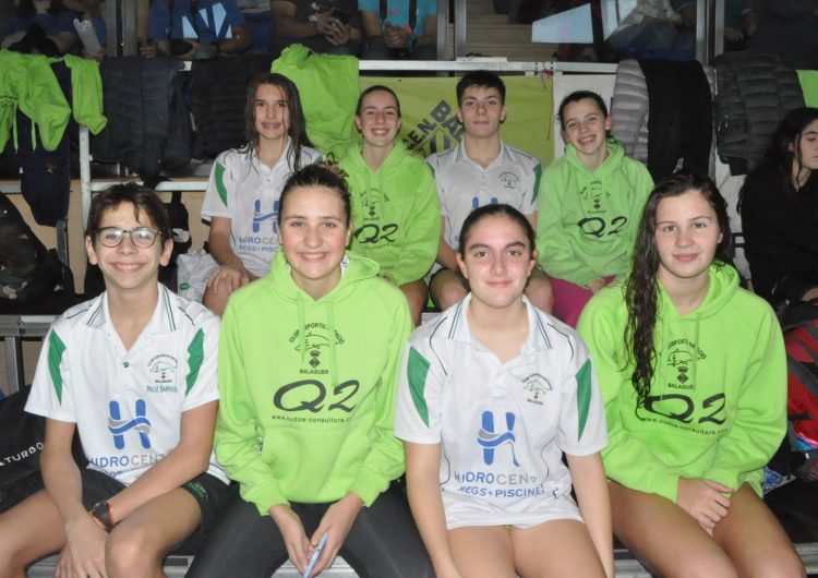 Bon paper dels nendadors del CEN Balaguer al Campionat de Catalunya de catagoria infantil i junior