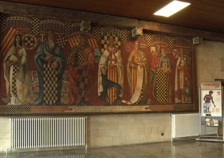 La Paeria de Balaguer restaurarà el mural dels Comtes d’Urgell de l’edifici consistorial